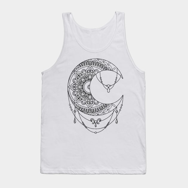 Chandelier Moon Tank Top by Lil-Salt